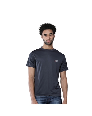 GB Unisex Dry Fit Round Neck T-shirt - Charcoal Gray